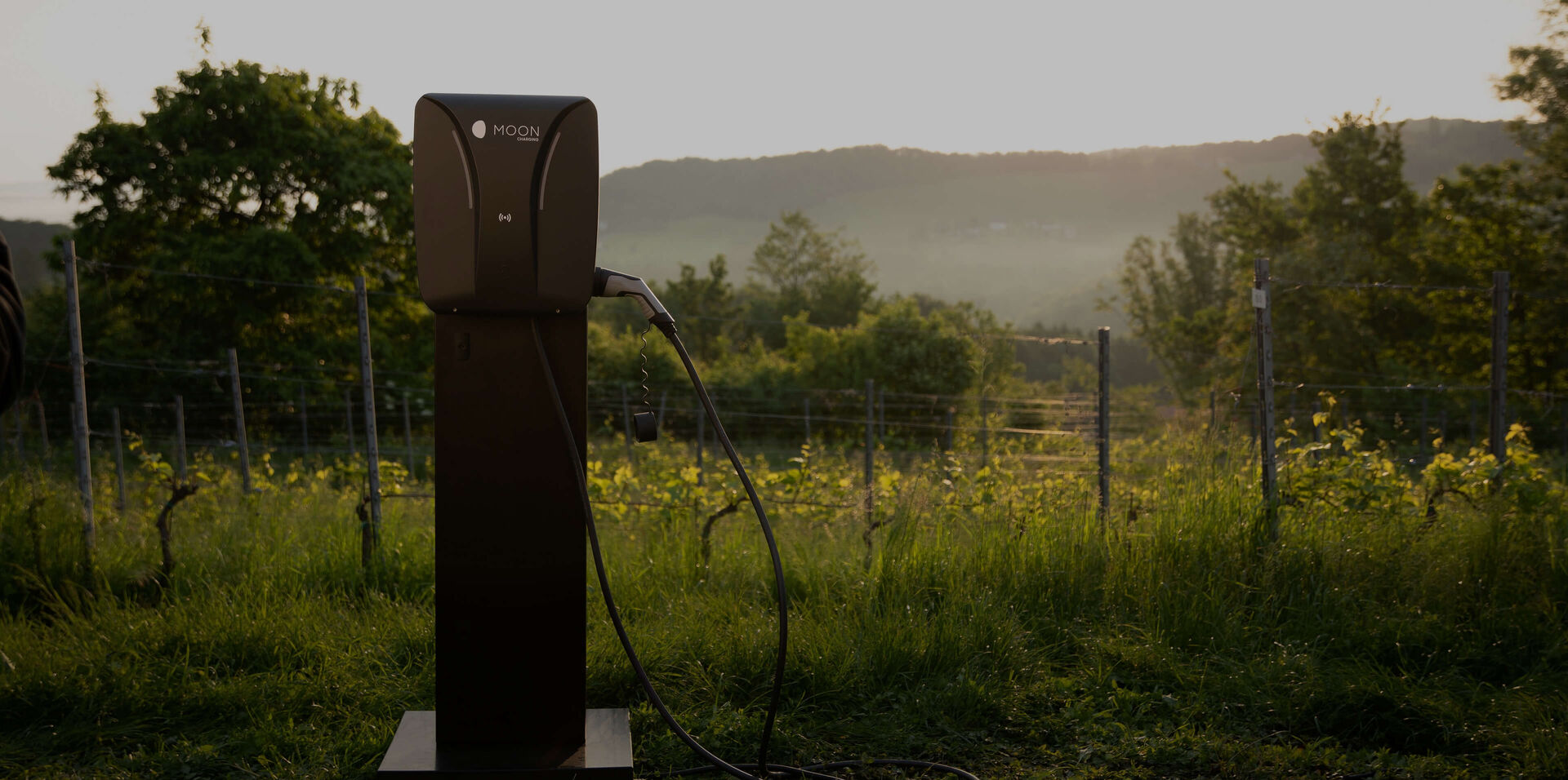 Wallbox von MOON POWER in Weingebiet