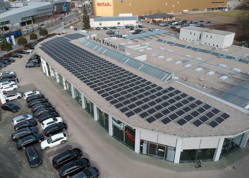 Photovoltaic Car dealership Project Auto Krainer