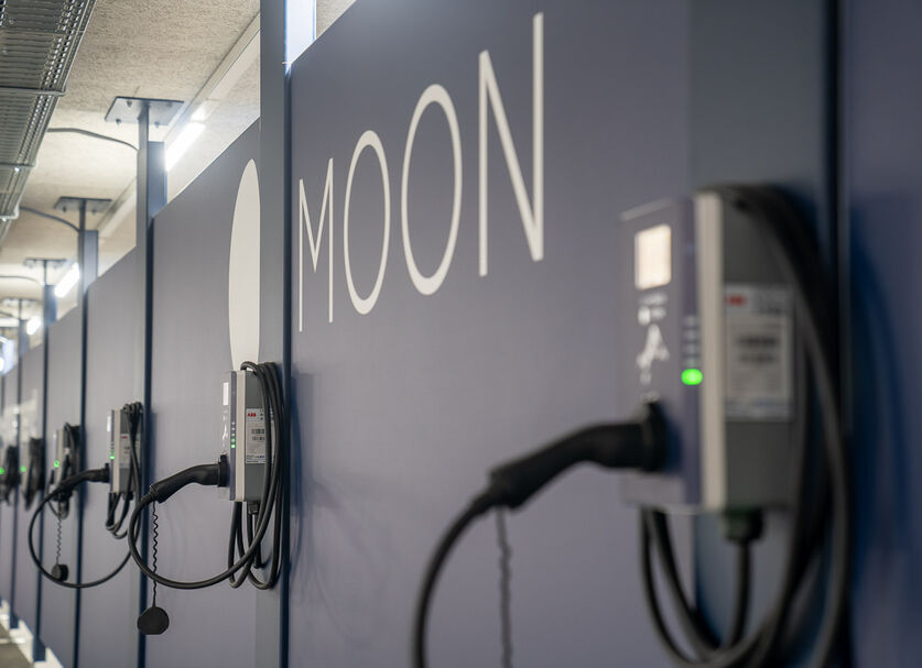 Wallboxes in the parking garage from MOON for Silvretta Montafon